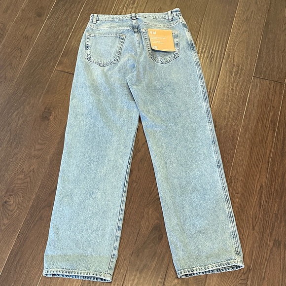 Reformation Val 90’s Mid Rise Straight Jeans Rigid Denim - Picture 4 of 10